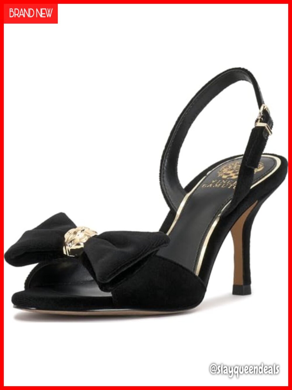 Paycen Bow Detail Slingback High Heel Sandal Nylon Open Toe Stiletto